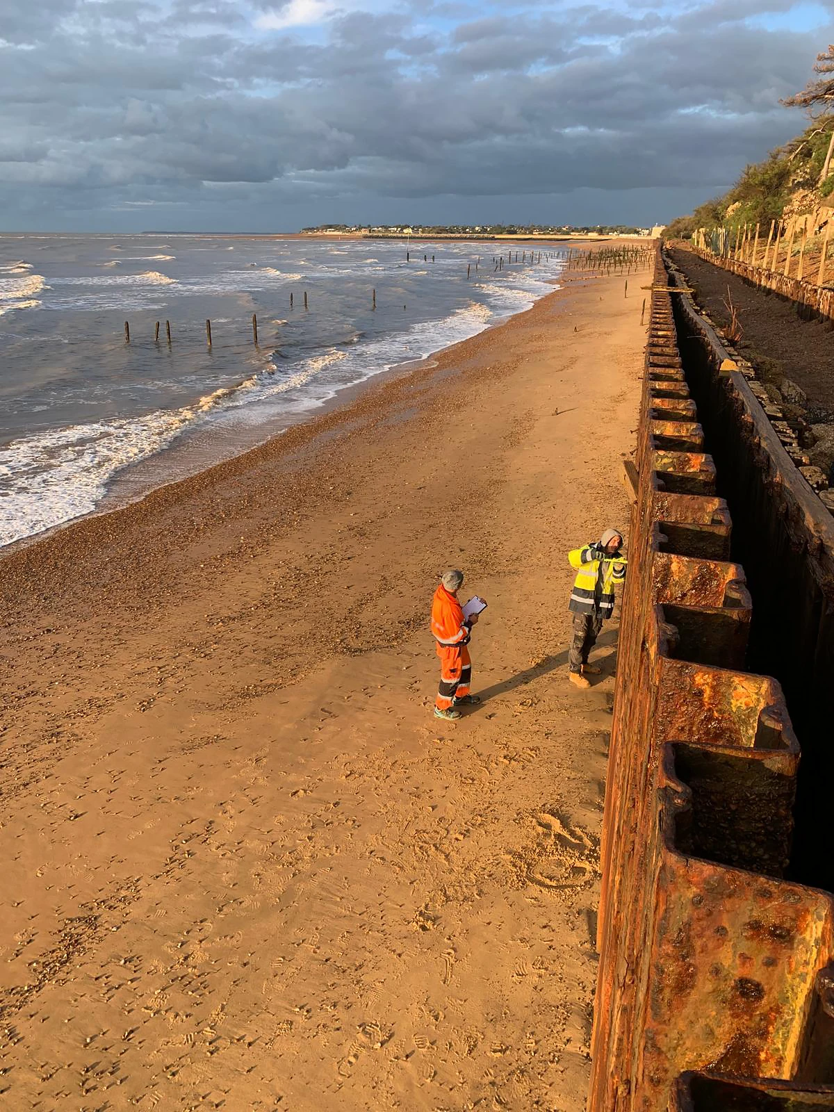 Seawall repairs in Dover,  Kent